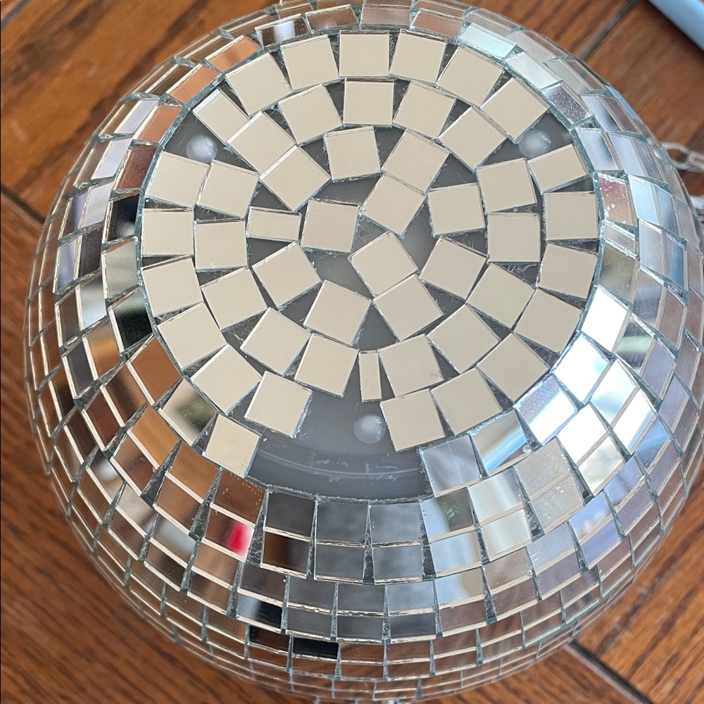 Disco Ball Silver Hanging Planter NWT - Picture 6 of 7